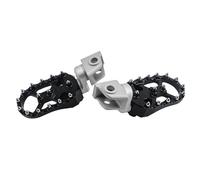 Pedane Moto Poggiapiedi Anteriore Per Moto Per 790 890 1050 1090 1190 1290 Per Adventure Pedane Regolabili Con Abbassamento Pedane Girevoli Resto Pedane(Argento)