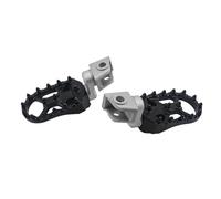 Pedane Moto Poggiapiedi Anteriore Per Moto Per 790 890 1050 1090 1190 1290 Per Adventure Pedane Regolabili Con Abbassamento Pedane Girevoli Resto Pedane(Silverblack)