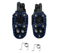 Pedane Moto Poggiapiedi Per Moto Dirt Pit Bike CNC Poggiapiedi Largo Pedale CNC Universale 8mm(B)