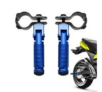 Pedane Moto, Poggiapiedi Posteriore Moto, Universali Pedane passeggero per moto, 1 Paio 90° Pieghevole Alluminio Pedaline Moto, Antiscivolo per Moto, Biciclette, Scooter