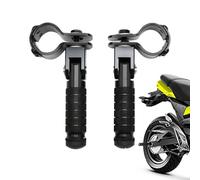 Pedane Moto, Poggiapiedi Posteriore Moto, Universali Pedane passeggero per moto, 1 Paio 90° Pieghevole Alluminio Pedaline Moto, Antiscivolo per Moto, Biciclette, Scooter