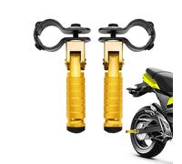 Pedane Moto, Poggiapiedi Posteriore Moto, Universali Pedane passeggero per moto, 1 Paio 90° Pieghevole Alluminio Pedaline Moto, Antiscivolo per Moto, Biciclette, Scooter