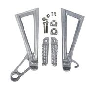 pedane Moto Poggiapiedi Posteriore Pedane Staffe Set Per YZF R6 2003-2005 R6S 2006-2009