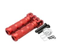 Pedane Motocicletta Per Yamaha XJ6 YZF-R3 YZF-R25 TDM900 XJR1200 XJR1300 1998-2015 Poggiapiedi Lega Alluminio Sostituzione(Red)