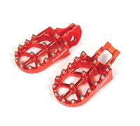 Pedane off-road Accossato Rosse in Ergal 7075 per SUZUKI DRE 400SM dal 2005 al 2018 (CC 400)