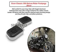 Pedane originali Royal Enfield Goan Classic 350 Deluxe Rider, argento