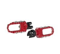 Pedane passeggero Poggiapiedi motocicletta Kit Pedane Poggiapiedi Per Desert X/Multistrada V2 Multistrada V4 1260 V4S V2S, Pedale Poggiapiedi Per Moto, Pedale Antiscivolo(Red without L)