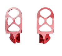 Pedane passeggero Poggiapiedi motocicletta Pedali Per Moto Per/Sur-Ron, Pedali Per Moto Da Strada, Pedali Antiscivolo, Regolabili(Red Bracket)