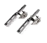 Pedane passeggero Poggiapiedi motocicletta Poggiapiedi Anteriore Da Strada Per Moto, Poggiapiedi Pieghevole, Clip Per Poggiapiedi Per R1250GS R1200GS R 1200 GS 1250 GS Adventure(Silver)