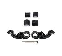 Pedane Pedali Per Motorcycle 25mm Highway Engine Crash Bar Foot Peg Mount Morsetto Pedane Per Moto Poggiapiedi Per Moto Pedale Poggiapiedi Passeggero(B Set)