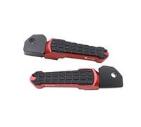 Pedane Pedane 2 pezzi in lega di alluminio CNC, poggiapiedi passeggero posteriore in gomma, Per MT09/FZ09/XSR900/ Per Tracer 900 (2014-2020)(Rouge)
