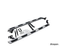 Pedane Per Audi Q7 4M 2015+ In Alluminio Lucido ABS Passi Laterali Skirts Bar