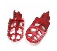Pedane Per HM50 HM 50 Dirt Bike Moto Poggiapiedi Pedane Pedali(ROSSO)