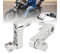 Pedane per moto, altezza regolabile, supporto per allungamenti dei poggiapiedi Highway Pegs, supporto di prolunga regolabile a 360°, robusto supporto di prolunga per pedane