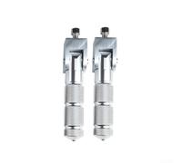 Pedane per moto in Lega di Alluminio Universali Antiscivolo Pedalini Posteriori Pieghevoli per Scooter e per quad Accessori per motociclo Colore Nero(Silver)
