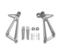 Pedane per moto Pedane Poggiapiedi Per YAMAHA YZFR3 YZF-R3 2015-2025 MT03 2020-2024, Supporto Passeggero Posteriore(Argento)
