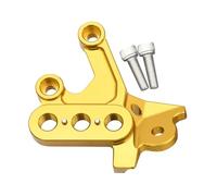 Pedane Pieghevoli Motocross CNC Foot Pegs Fixing Bracket Rests Pedal Mount Support Bracket Fit For Surron Light Bee X S Fit For Segway X160 X260 pedali antiscivolo(Gold Left Bracket)