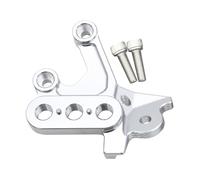 Pedane Pieghevoli Motocross CNC Foot Pegs Fixing Bracket Rests Pedal Mount Support Bracket Fit For Surron Light Bee X S Fit For Segway X160 X260 pedali antiscivolo(Silver Left Bracket)