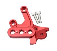 Pedane Pieghevoli Motocross CNC Foot Pegs Fixing Bracket Rests Pedal Mount Support Bracket Fit For Surron Light Bee X S Fit For Segway X160 X260 pedali antiscivolo(Red Left Bracket)