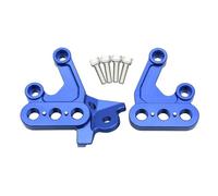 Pedane Pieghevoli Motocross CNC Foot Pegs Fixing Bracket Rests Pedal Mount Support Bracket Fit For Surron Light Bee X S Fit For Segway X160 X260 pedali antiscivolo(Blue Left Right)