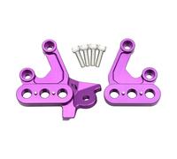 Pedane Pieghevoli Motocross CNC Foot Pegs Fixing Bracket Rests Pedal Mount Support Bracket Fit For Surron Light Bee X S Fit For Segway X160 X260 pedali antiscivolo(Purple Left Right)