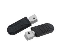Pedane Poggiapiedi Anteriori Moto Per Indian Per Scout Bobber Twenty Sixty ABS Regolabili A 360 Gradi Girevoli Con(Argento nero)