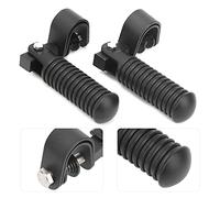 Pedane Poggiapiedi Moto, Accessori Pedana Coppia di Pedane Moto Morsetto Poggiapiedi per Motore 1in Crash Bar Guard Fit for Hondasilver (Nero)