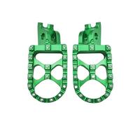 Pedane Poggiapiedi Moto Per Honda CRF450R CRF450X CRF450RX CRF450L CRF1000L CRF250L CRF250M Alluminio CNC Sostituzione(Green)