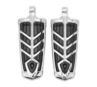 Pedane Poggiapiedi Moto Rotabili Airflow Style, Metallo e Gomma, Compatibili con V-Max Stryker Royal Star Road 1600 1700, Antiscivolo - Design Comfort Regolabile, Flusso d’Aria