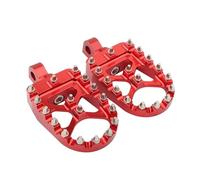 pedane poggiapiedi motocicleta Poggiapiedi Per Moto, Poggiapiedi Larghi Con Cambio Per Sportster XL 883 1200 Dyna Street Bob Bobber.(Red)