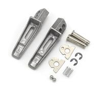 Pedane Posteriori Antiscivolo CNC Per Suzuki 43611-37H00/37H20/37H30 R 43621-37H00/37H20/37H30 L, Pedali Per Moto In Alluminio Resistenti Pedaline Moto Cavalletto(White Rear pedal)