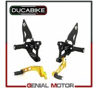 Pedane Reg Sbk Ergal CNC Nero-Oro PRSBK01DB Ducabike Ducati 1198 2009 > 2011