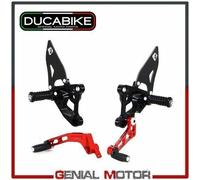 Pedane Reg Sbk Ergal CNC Nero-Rosso PRSBK01DA Ducabike Ducati 1098 2006 > 2009