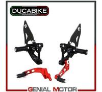 Pedane Reg Sbk Ergal CNC Nero-Rosso PRSBK01DA Ducabike Ducati 1198 2009 > 2011