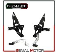 Pedane Reg Sbk Ergal CNC Nero-Silver PRSBK01DE Ducabike Ducati 1198 2009 > 2011