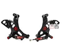 PEDANE REGOLABILI DUCATI nero Ducati Monster 1200 S 2017-18 CNC Racing PE444B