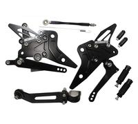 Pedane regolabili Street Racing Accossato nere per Kawasaki Z800-E dal 2013 al 2016 (CC 800)