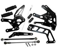 Pedane regolabili Street Racing Accossato nere per Yamaha Mt-10 dal 2016 al 2019 (CC 1000)