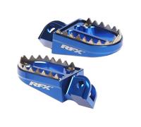 Pedane Rfx Pro Series Alluminio Cnc-Azzurro Per Moto Ricambi Accessori