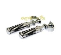 Pedane risposanti moto custom cromate x paramotore diametro 25-32mm antiscivolo