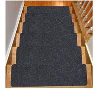 Pedate autoadesive per scale Step , Gradini for scale in moquette autoadesivi, tagliabili, confezione da 3, multicolore, diverse misure(Dark Grey,14PCS)