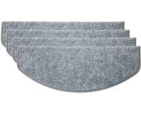 Pedate autoadesive per scale Step , Kit battiscopa autoadesivo for moquette, confezione da 15 pezzi multicolore, 55x21x4 cm(Gris)