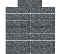 Pedate autoadesive per scale Step , Tappetini autoadesivi for pavimenti, gradini for scale, 76x20x10 cm, multicolore, for interni, confezione da 15(Grey)
