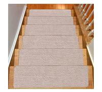 Pedate autoadesive per scale Step , Tappetini for scale autoadesivi for interni, 76 cm x 20 cm, confezione da 10, beige