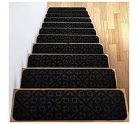Pedate autoadesive per scale Step , Tappetini in gomma for scale, for interni ed esterni, multicolore, confezione da 5/10/15 misure diverse(Noir,15PCS)
