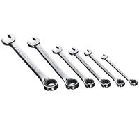 Peddinghaus 9002000301 - Chiavi a cricchetto ad anello, 8-19 mm, 6 pezzi
