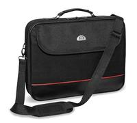 PEDEA - Borsa per Laptop *Trendline* Borsa per Notebook Fino a 17,3 Pollici - Borsa a Tracolla per Computer Portatile - Custodia per Laptop Nera - Borsa da Computer Uomo e Donna