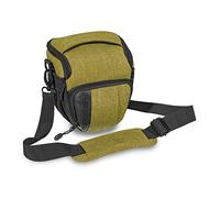 PEDEA Borsa per macchina fotografica *Fashion* verde 17 x 20 x 13 cm (LxHxP) - Borsa per fotocamera reflex - Borsa per macchina fotografica grande - Borsa a tracolla - Fotocamera di sistema
