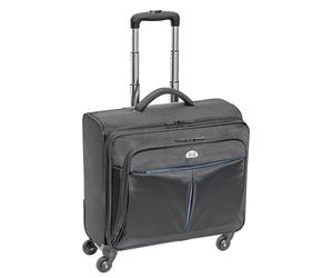 PEDEA Business Trolley “Premium Plus” trolley per laptop fino a 17,3 pollici (43,9 cm) con scomparto per abbigliamento 24 ore, nero