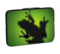 PEDEA Custodia per notebook in neoprene 15,6 pollici, green frog